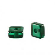 Polaris kralen groen eden 4 mm disc square