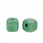 Keramiek kralen groen alhambra 7 mm Grieks DQ