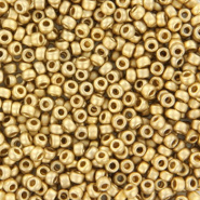 Miyuki rocailles goud 24K gold plated matte 2 mm 5 gram