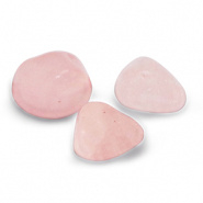 Natuursteen kralen Rozenkwarts 6 stuks 6-10 mm nugget