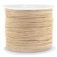 Macramé draad bruin champagne 0,8 mm