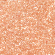 Rocailles roze peachy licht transparant 2 mm 20 gram