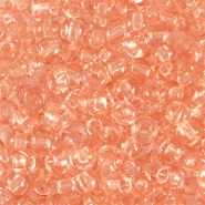 Rocailles roze peachy licht transparant 3 mm 20 gram
