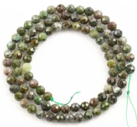 Natuursteen kraal Unakite 3 mm facet