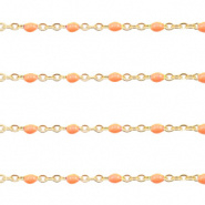 Ketting oranje goud RVS