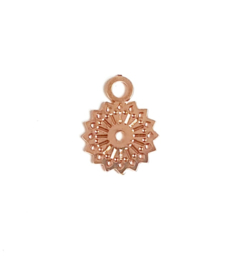 Bohemian hanger rosé gold 9x6 mm