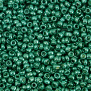 Rocailles groen ocean shine metallic 2 mm 20 gram