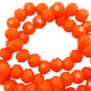 Facetkraal oranje saffron 3x2 mm