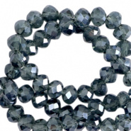 Facetkraal blauw montana 4x3 mm 25 stuks
