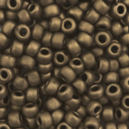 Miyuki rocailles bruin brons metallic mat 4 mm 5 gram
