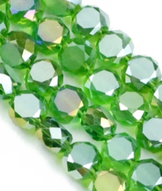 Facetkraal groen 5x8 mm 5 stuks Oostenrijks Kristal
