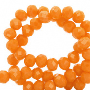 Facetkraal oranje tangy 3x2 mm