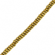 Natuursteen kraal Hematiet 2x1 mm disc