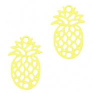 Bohemian hanger geel blazing 15x10 mm ananas