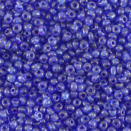 Rocailles blauw royal transparant 2 mm 20 gram