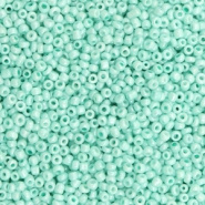 Rocailles groen turquoise 2 mm 20 gram