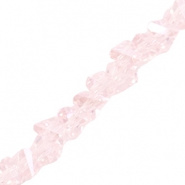 Facetkraal roze licht 6x5 mm triangle 100 stuks