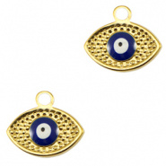 Bedel evil eye goud RVS