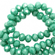 Facetkraal groen malachite 4x3 mm 25 stuks