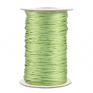 Macramé draad groen spring 1 mm gevlochten