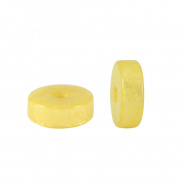 Polaris elements kralen disc geel lemon lucido 6 mm