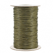 Macramé draad groen mos 1 mm gevlochten