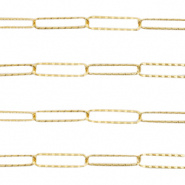 Ketting 20x5 mm goud RVS