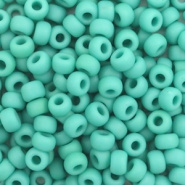 Miyuki rocailles groen turquoise matte opaque 4 mm 5 gram