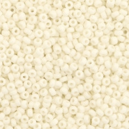 Miyuki rocailles wit cream matte opaque 2 mm 5 gram