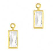 Crystal glas hanger kristal rechthoek goud