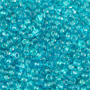 Rocailles blauw ocean transparant 2 mm 20 gram