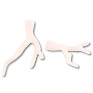 Acryl hanger koraal wit off white