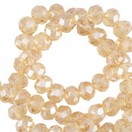 Facetkraal geel marigold 3x2 mm