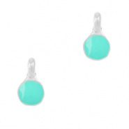 Bedel dot groen turquoise zilver DQ