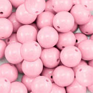 Acryl kraal roze baby bubble gum 14 mm