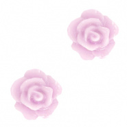 Bloem kraal paars lila roze roosje 10 mm