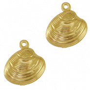 Bedel schelp goud RVS