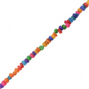 Schelp kraal multi color disc 3 mm 40 stuks