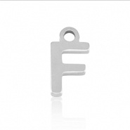 Bedel initial letter F RVS zilver