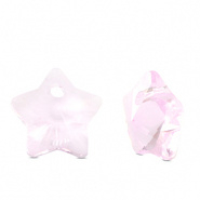 Crystal glas hanger roze licht ster