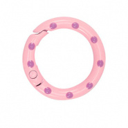 Sleutelhanger ring 25 mm roze paars