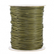 Macramé draad groen mos 1,5 mm gevlochten