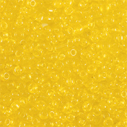 Rocailles geel transparant 2 mm 20 gram