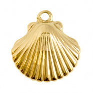 Bedel schelp goud RVS