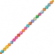 Schelp kraal multi color 3,5 mm 20 stuks