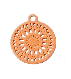 Bohemian hanger oranje 8x10 mm