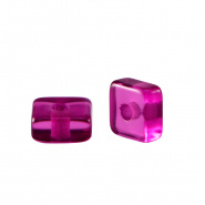 Polaris kralen roze anemoon 4 mm disc square