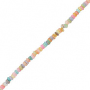 Schelp kraal multi color pastel disc 3,5 mm 40 stuks