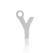 Bedel initial letter Y RVS zilver