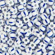 Preciosa rocailles wit blauw 2,9 mm 10 gram